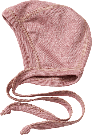 Mütze aus Bio-Wolle und Seide, rosa, Gr. 38/39, 1 St