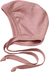 Mütze aus Bio-Wolle und Seide, rosa, Gr. 38/39, 1 St