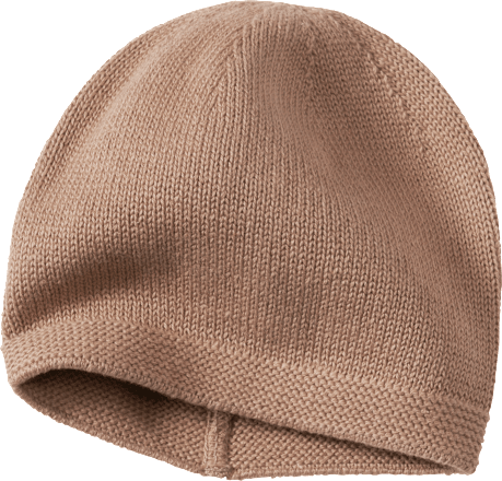 Gebreide muts, bruin, maat 40/41, 1 stuk