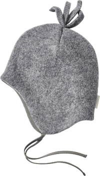 Mütze mit Bio-Wolle, grau, Gr. 48/49, 1 St