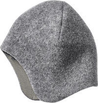 Mütze mit Bio-Wolle, grau, Gr. 52/53, 1 St