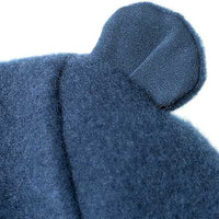 Mütze mit Bio-Wolle & Ohren, blau, Gr. 48/49, 1 St