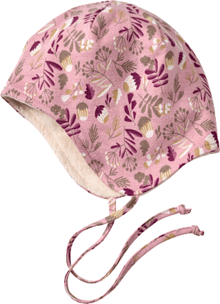 ALANA Mütze mit Blätter-Muster, rosa, Gr. 46/47, 1 St