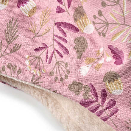 ALANA Mütze mit Blätter-Muster, rosa, Gr. 46/47, 1 St