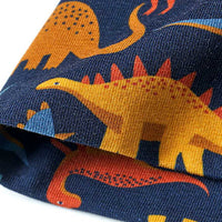 Mütze mit Dino-Muster, blau, Gr. 48/49, 1 St ALANA