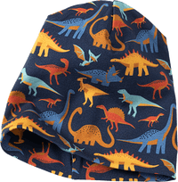 Mütze mit Dino-Muster, blau, Gr. 48/49, 1 St ALANA