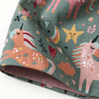 Muts met eenhoornpatroon, kleurrijk, maat 54/55, 1 stuk