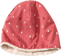 ALANA Mütze mit Herz-Muster & Futter, rosa, Gr. 50/51, 1 St