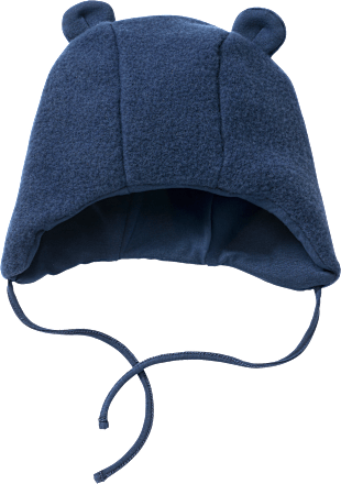 Wollen muts met oren, blauw, maat 48/49, 1 stuk