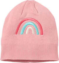 Hoed met regenboogapplicatie, roze, maat 54/55, 1 stuk