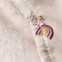 Mütze mit Regenbogen-Muster, beige, Gr. 46/47, 1 St