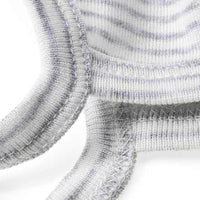 Muts met strepen, wit &amp; grijs, maat 38/39, 1 stuk