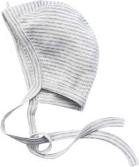 Muts met strepen, wit &amp; grijs, maat 38/39, 1 stuk