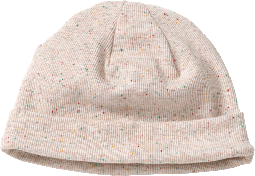 Mütze mit Ripp-Struktur, beige, Gr. 46/47, 1 St