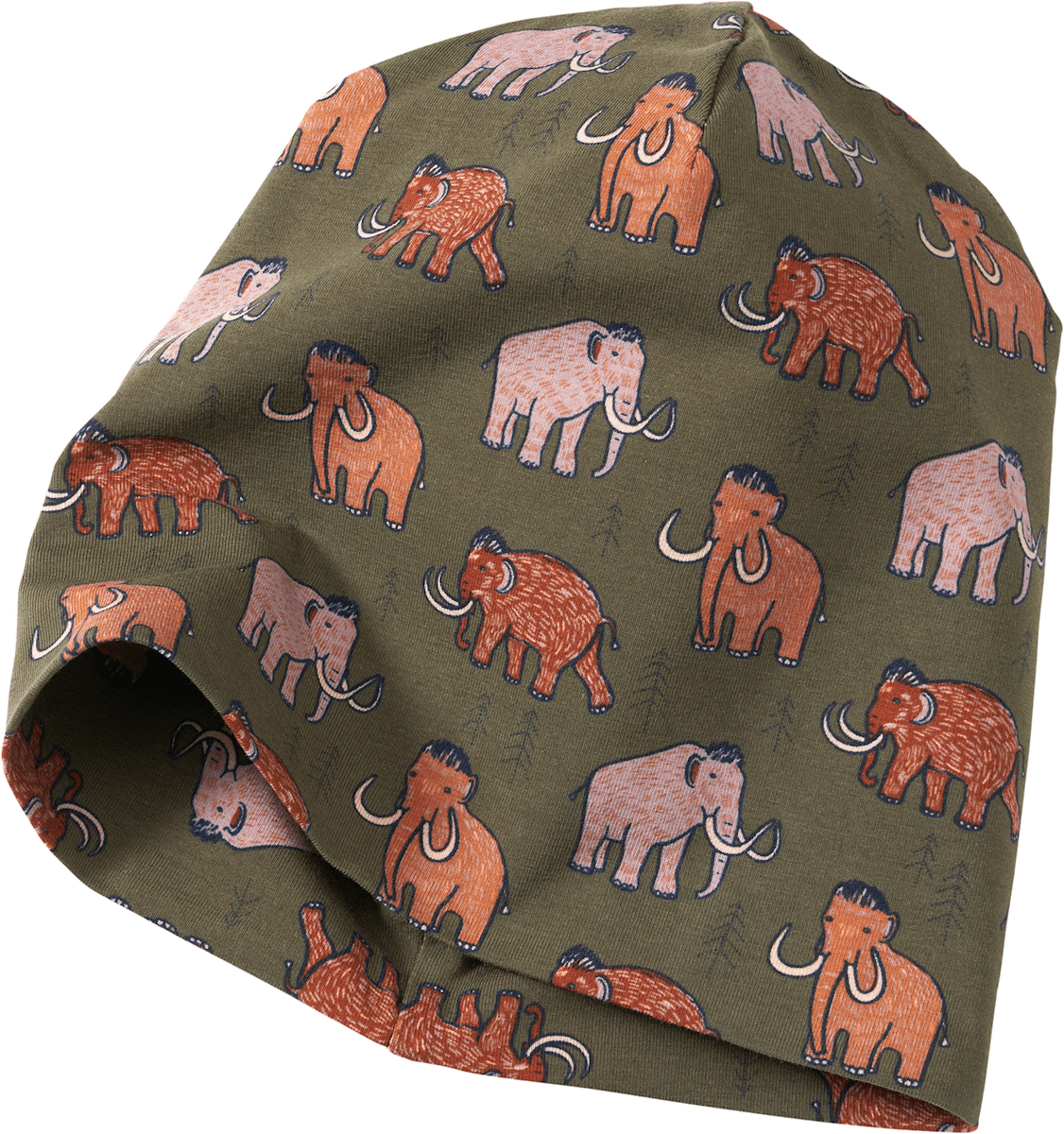 Bonnet ALANA à motif animal, vert, taille 50/51, 1 pièce