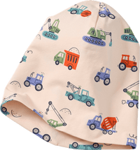 Mütze Pro Climate mit Baustellen-Muster, beige, Gr. 50/51, 1 St