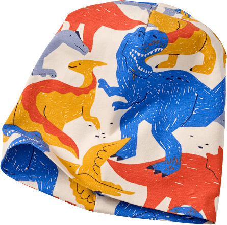 Mütze Pro Climate mit Dino-Muster, bunt, Gr. 54/55, 1 St