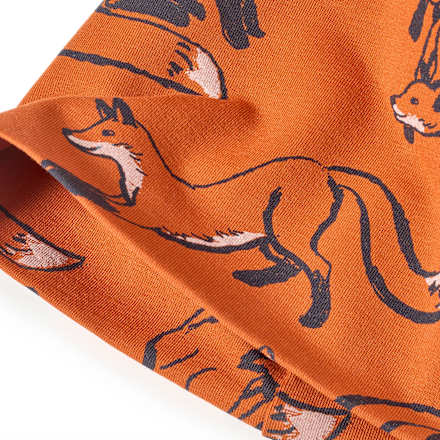 Mütze Pro Climate mit Fuchs-Muster, braun, Gr. 54/55, 1 St