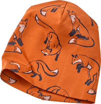 Mütze Pro Climate mit Fuchs-Muster, braun, Gr. 54/55, 1 St