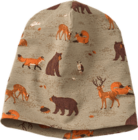 Mütze Pro Climate mit Waldtier-Muster, braun & grün, Gr. 50/51, 1 St