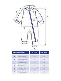 Overall aus Merinowolle mit Mitwachsfunktion & Fuchs-Muster, braun, Gr. 62/68, 1 St