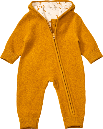 Overall aus Merinowolle mit Mitwachsfunktion & Fuchs-Muster, braun, Gr. 62/68, 1 St