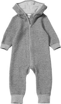 Overall van wol, grijs, maat 86/92, 1 stuk