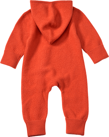 Overall aus Wollwalk mit Mitwachsfunktion & Drachen-Muster, orange, Gr. 86/92, 1 St