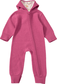 ALANA Overall aus Wollwalk mit Mitwachsfunktion & Einhorn-Muster, beere, Gr. 74/80, 1 St