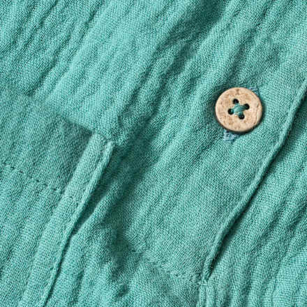 Overall mit Rüschen aus Musselin, türkis, Gr. 104, 1 St ALANA