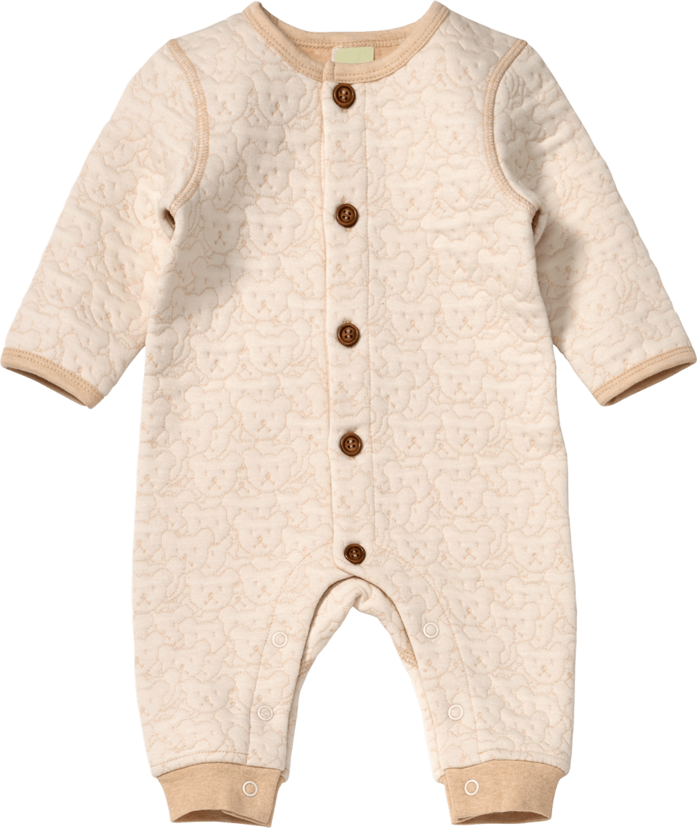 ALANA Overall mit Teddy-Muster, beige, Gr. 68, 1 St