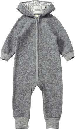 Overall mit Wollwalk, grau, Gr. 86/92, 1 St