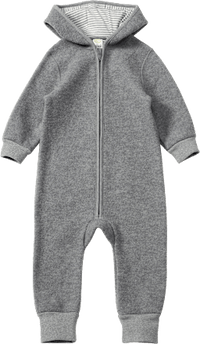 Overall mit Wollwalk, grau, Gr. 86/92, 1 St