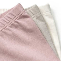 Panties, grau + rosa + weiß, Gr. 98/104, 3 St