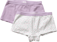 Pantys mit Blumen-Muster, lila + weiß, Gr. 98/104, 2 St ALANA