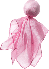 Püppchen aus Seide und Baumwolle, rosa, ca. 28 x 28 cm, 1 St
