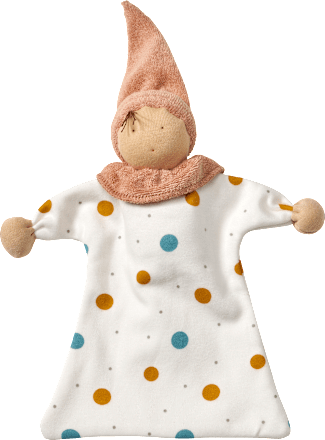 ALANA Püppchen mit Kleid & Punkte-Muster, weiß & blau & gelb, 1 St