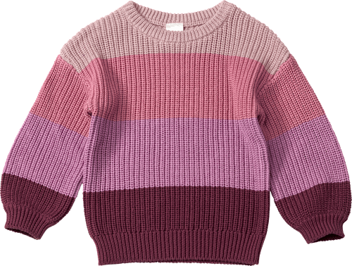 Pullover aus Strick, lila & rosa, Gr. 128, 1 St ALANA