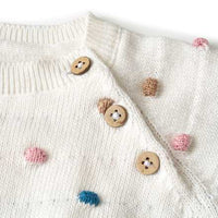 Pullover aus Strick mit Punkte-Muster, beige, Gr. 62, 1 St ALANA