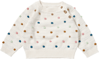 Pullover aus Strick mit Punkte-Muster, beige, Gr. 62, 1 St ALANA