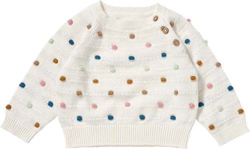 Pullover aus Strick mit Punkte-Muster, beige, Gr. 62, 1 St ALANA