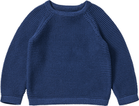 Pullover aus Strick mit Raglan-Ärmeln, blau, Gr. 122, 1 St