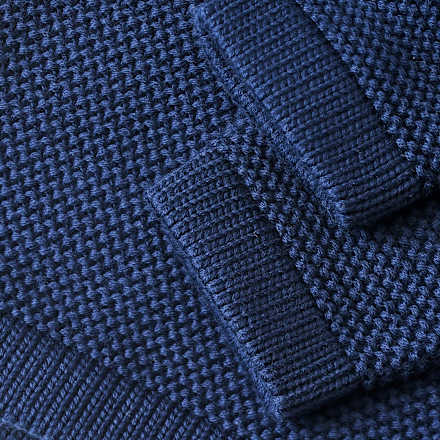Pullover aus Strick mit Raglan-Ärmeln, blau, Gr. 122, 1 St