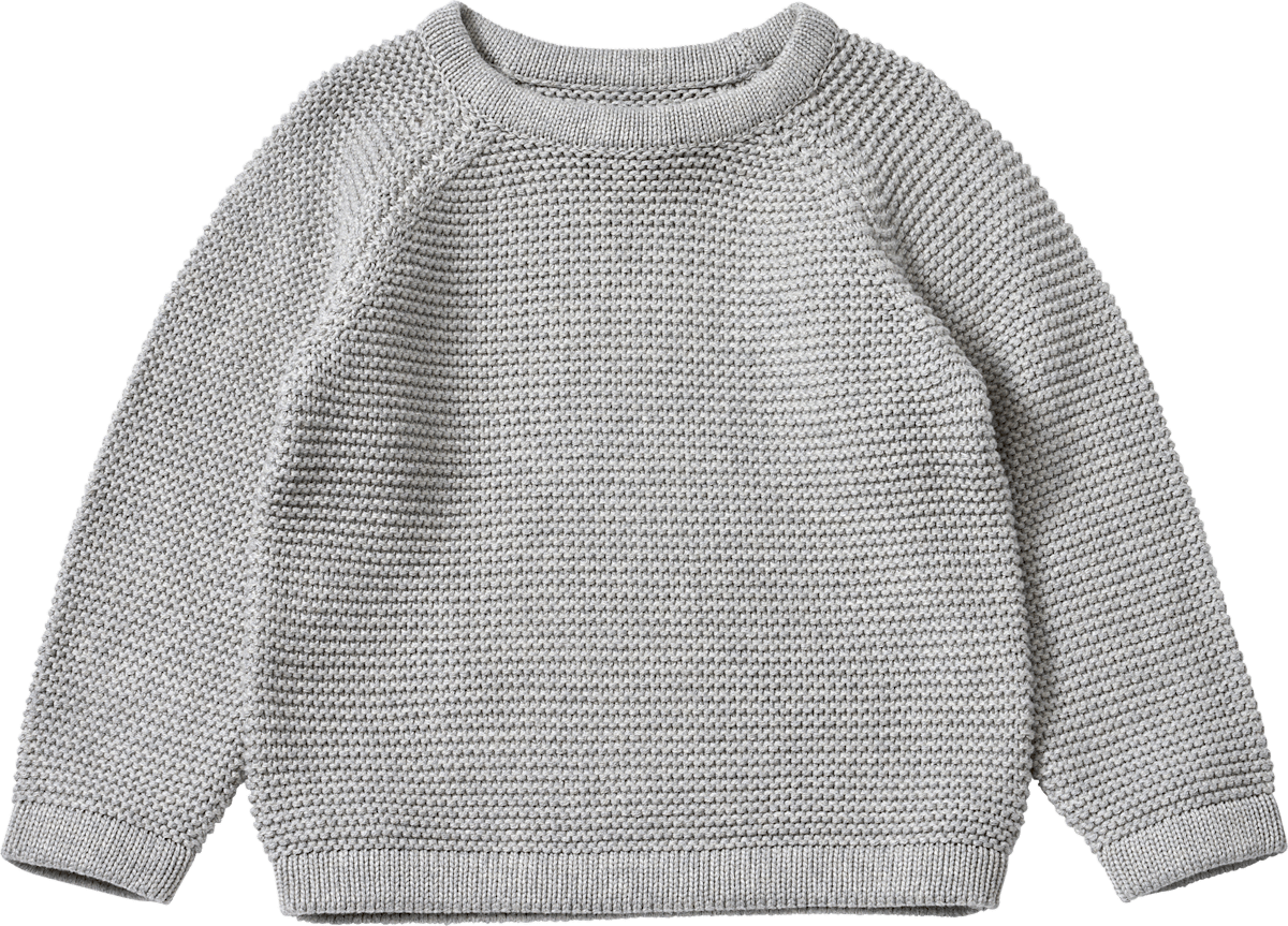 ALANA Pullover aus Strick mit Raglan-Ärmeln, grau, Gr. 134, 1 St