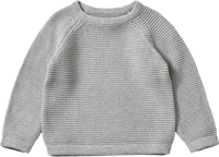 ALANA Pullover aus Strick mit Raglan-Ärmeln, grau, Gr. 134, 1 St