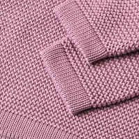 Gebreide trui met raglanmouwen, paars, maat 128, 1 stuk