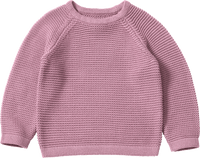 Gebreide trui met raglanmouwen, paars, maat 128, 1 stuk