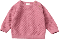 Pullover aus Strick mit Raglan-Ärmeln, rosa, Gr. 62, 1 St
