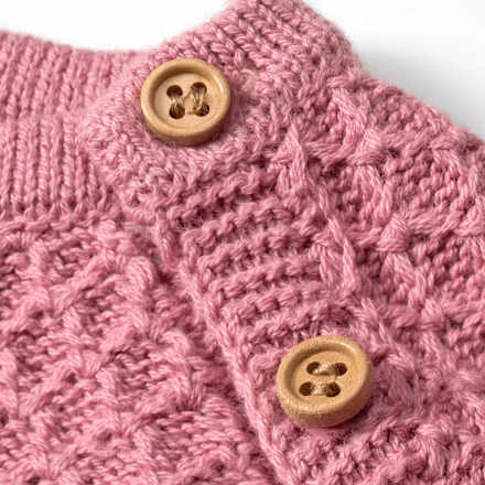Pullover aus Strick mit Raglan-Ärmeln, rosa, Gr. 62, 1 St