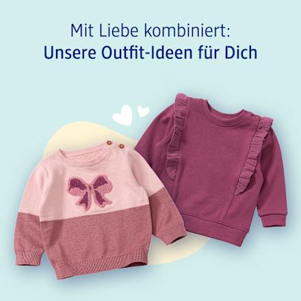 Pullover aus Strick mit Schleifen-Motiv, rosa, Gr. 74, 1 St